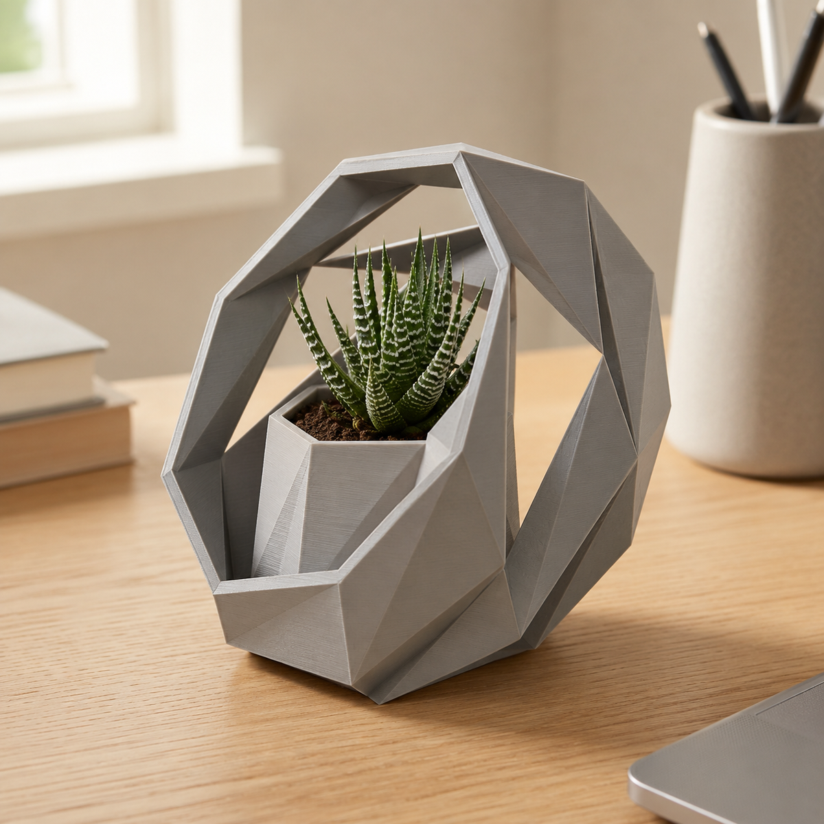 Low Poly Planter 2.5mm Wall Print STL File