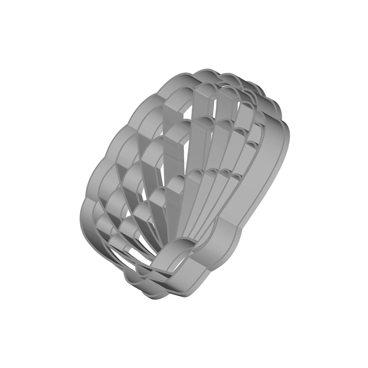 Oyster Shell Decorative Model Print STL File