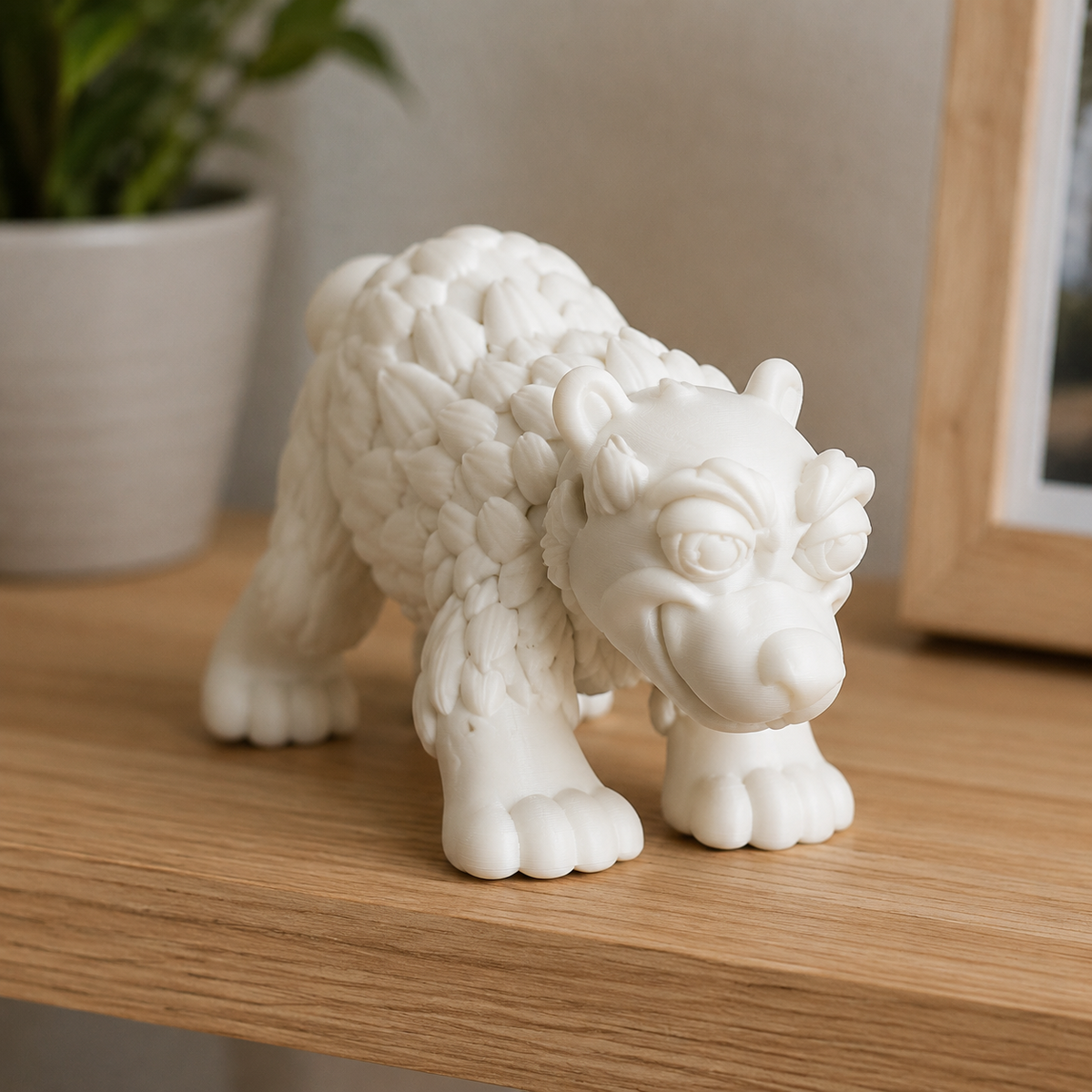 Polar Bear Figurine Version 2 Print STL File
