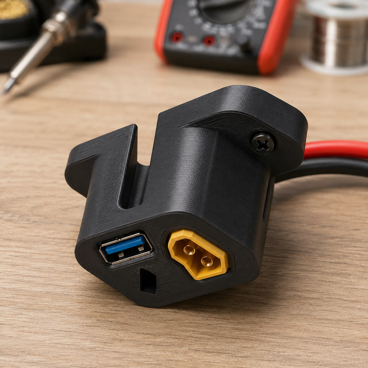 USB Port XT60 Hub Enclosure Print STL File