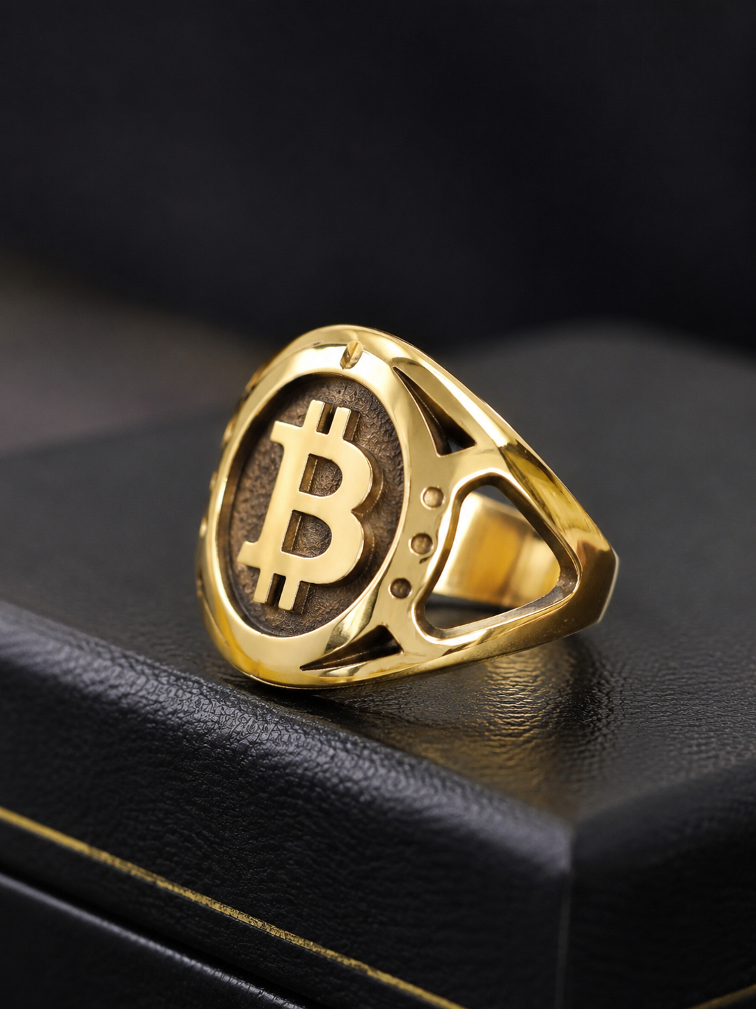 Smooth Bitcoin Ring Print STL File