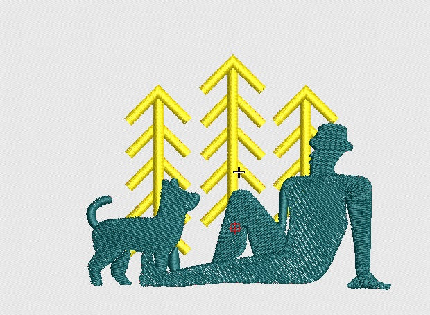 Dog Embroidery Design