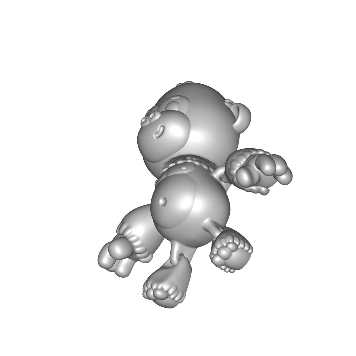 Articulated Flexi Gorilla Print STL File