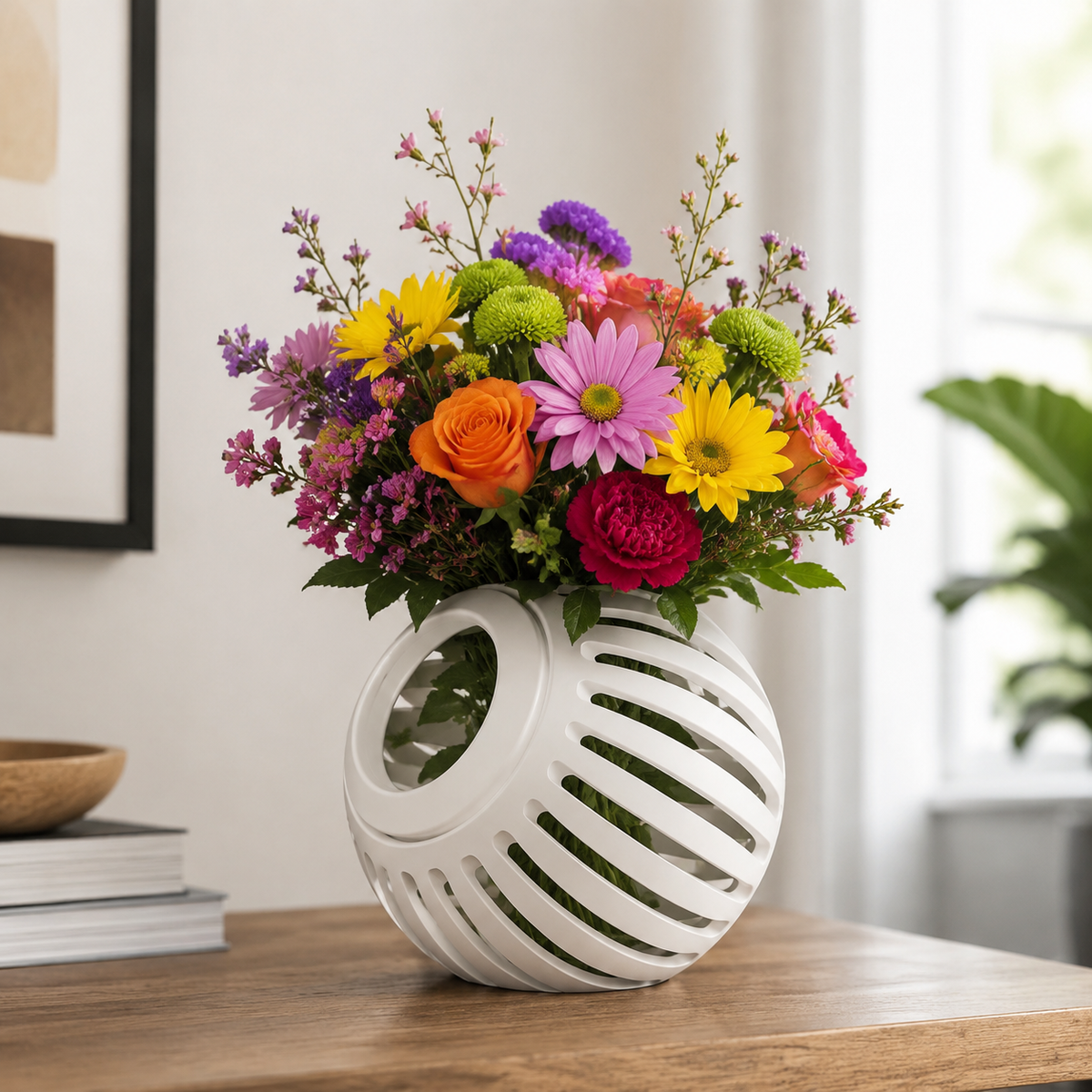 Moir Pattern Decorative Vase Print STL File