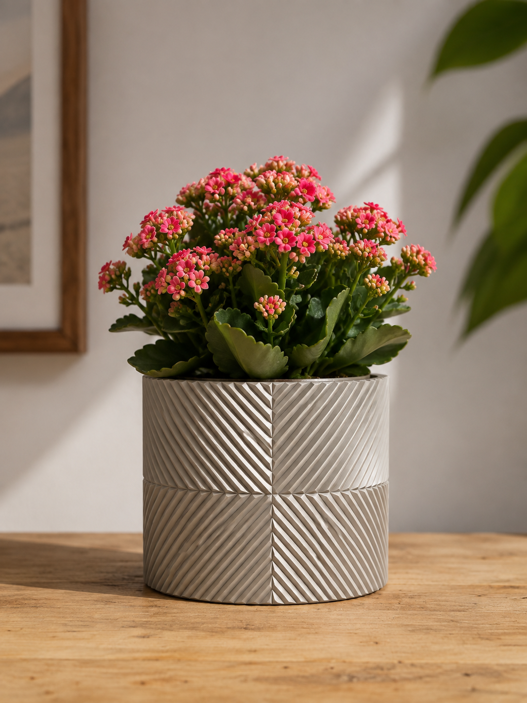 Chevron Pattern Planter Pot Print STL File