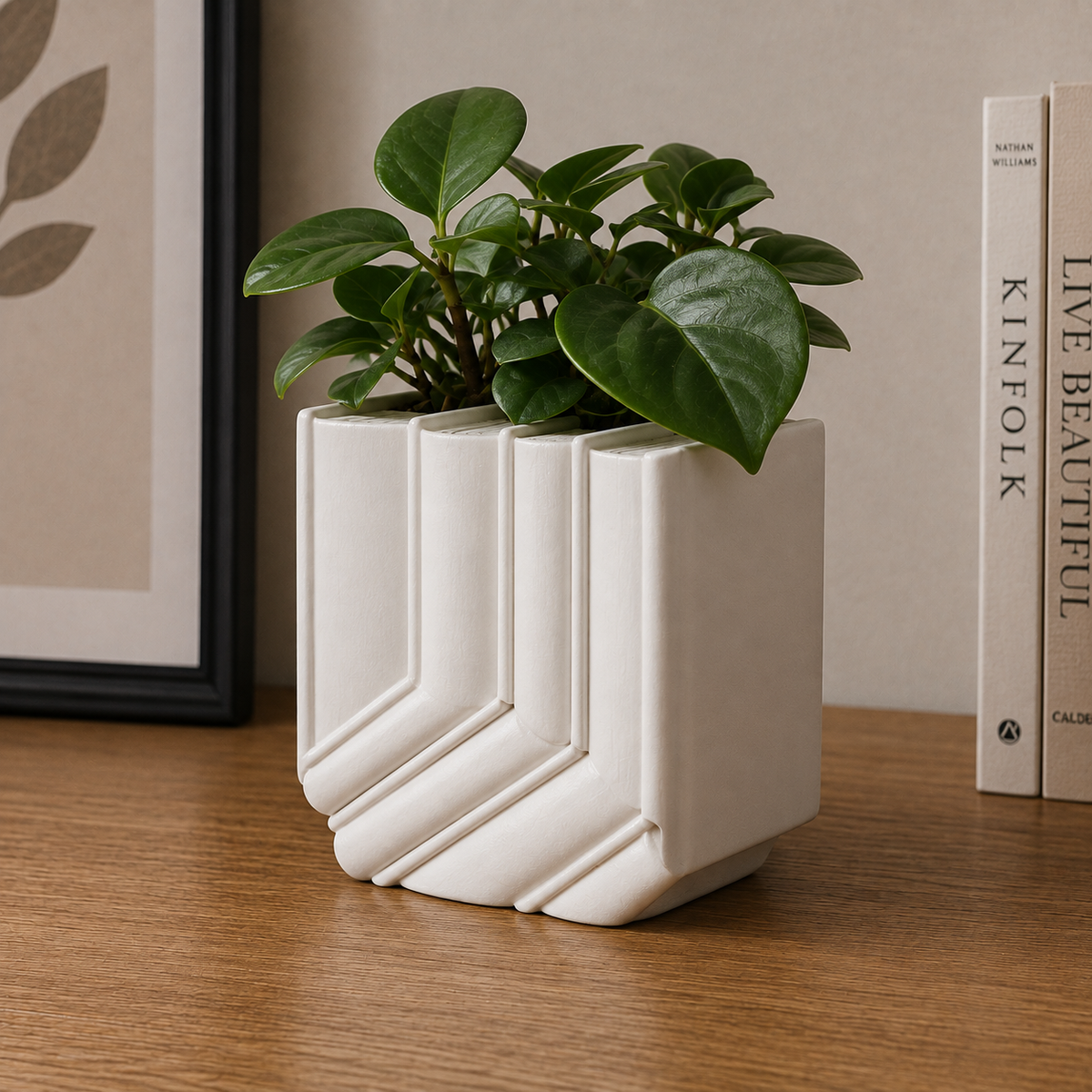 Book Shaped Planter Pot Print STL File