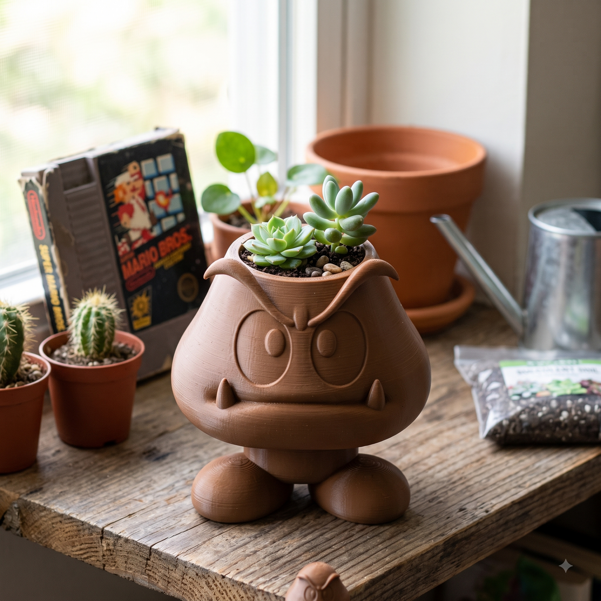 Goomba Character Planter Print STL File