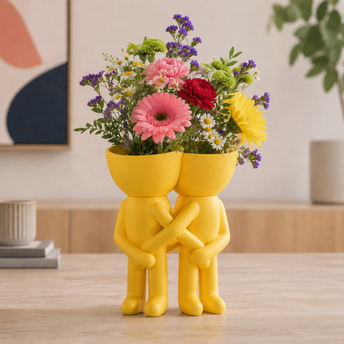 Couple Shaped Planter Print STL File