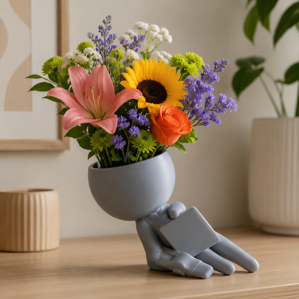 Character Planter Processinho Pose Print STL File