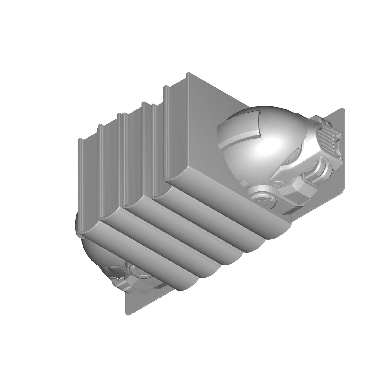 Helmet Bookends Set Print STL File