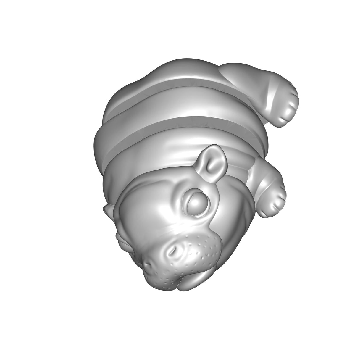 Baby Hippo Figurine Print STL File