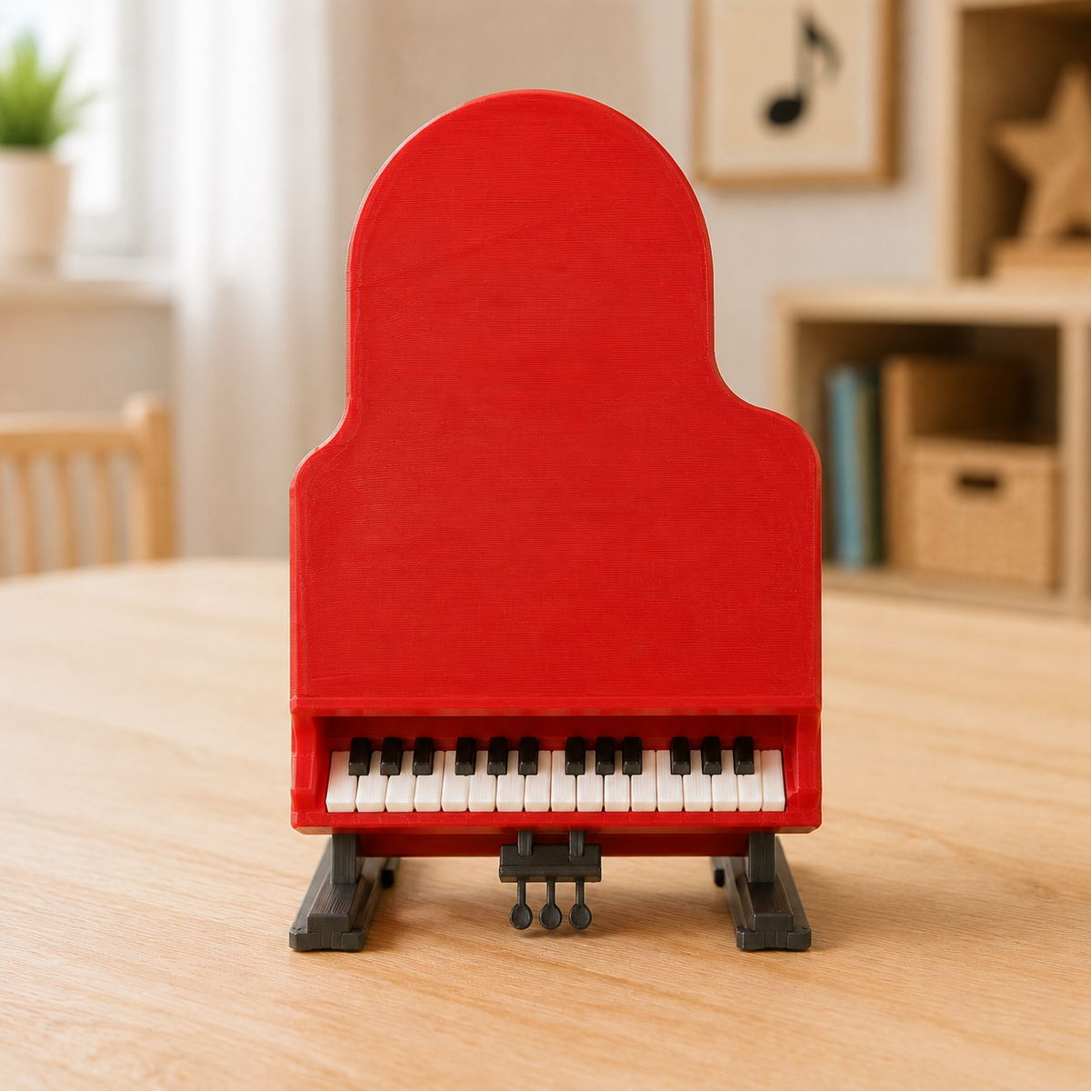 Piano Themed 3D Decor Print STL File