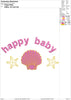 Happy Baby Embroidery Design