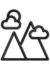 Cloud Mountain Embroidery Design