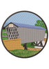 Wood House Embroidery Design
