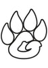 Big Paw Embroidery Design