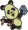 Panda Embroidery Design