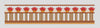 Pillar and Floral Geometric Border Embroidery Design