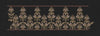 Floral Border Golden Vertical Flowers Embroidery Design