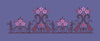 Pink Floral Paisley Border Embroidery Design
