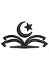 Moon Star Book Embroidery Design