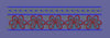 Red and Teal Floral Border Embroidery Design
