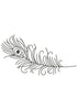 Peacock Feather Embroidery Design