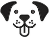Dog Face Embroidery Design