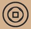 Concentric Circles with Central Square Embroidery Design