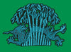 Dragon in Bamboo Forest Embroidery Design