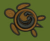 Spiral Turtle Embroidery Design