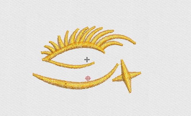 Eyes Embroidery Design