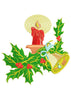 Christmas Candle Embroidery Design