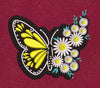 Floral Butterfly Embroidery Design