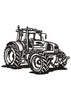 Farmer Tractor Embroidery Design