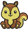 Squirrel Embroidery Design
