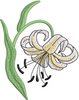 Flower Butterfly Embroidery Design