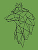 Geometric Wolf Bust Embroidery Design