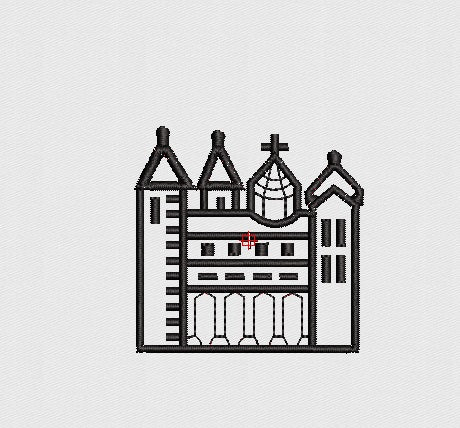 Palace Embroidery Design