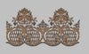 Floral Filigree Ornate Border Embroidery Design