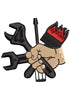 Machanic Man Embroidery Design