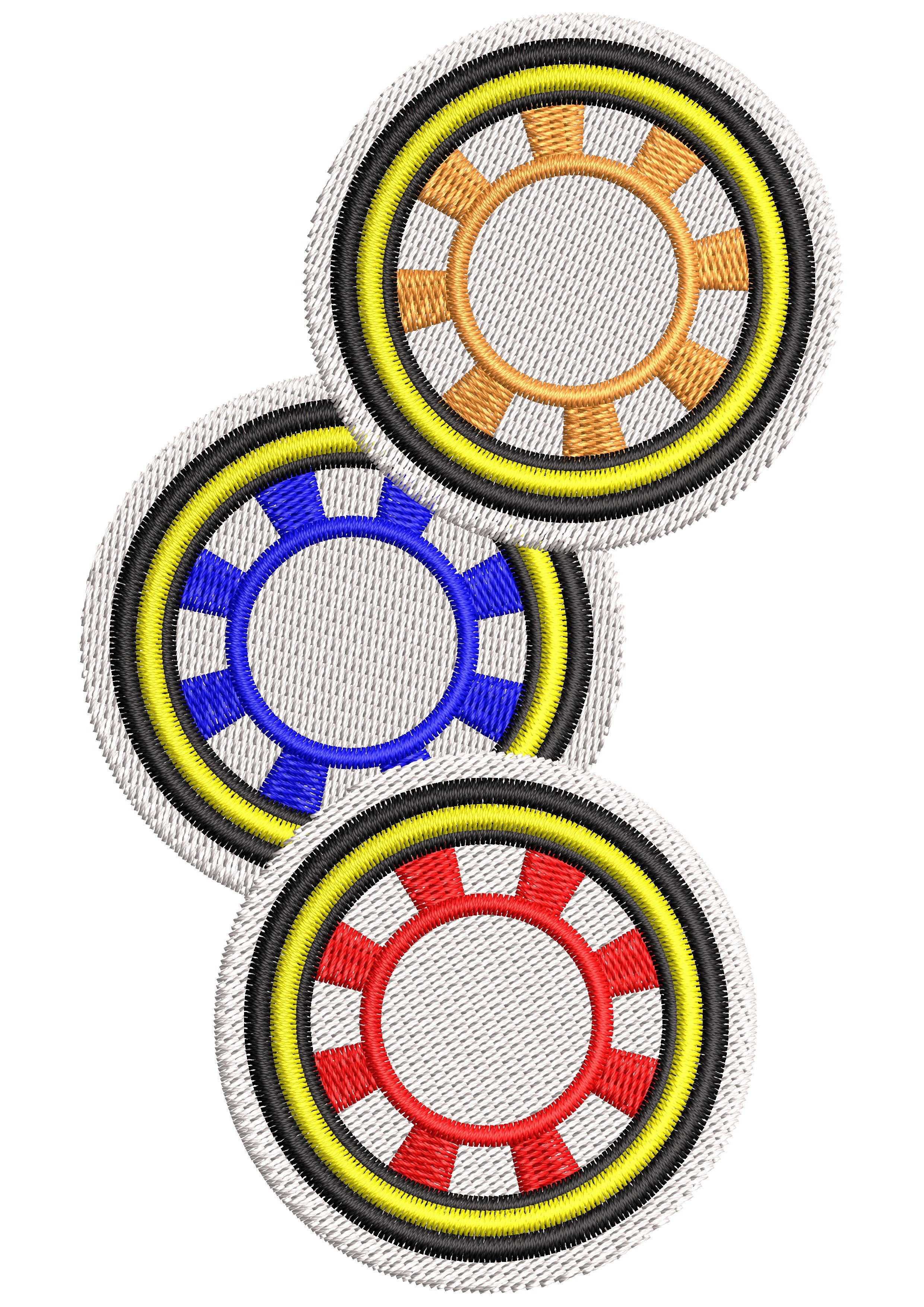 Wheels Embroidery Design