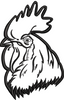 Rooster Embroidery Design