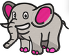 Elephant Embroidery Design