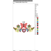 Butterfly With Flower Embroidery Design