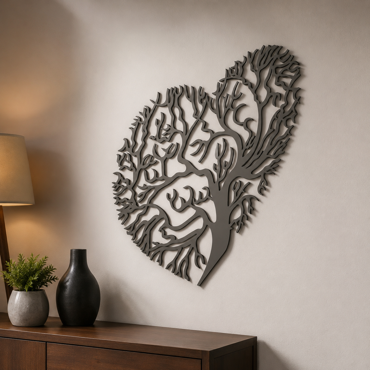 Heart Wall Art Print STL File