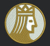 Monarch Profile Crest Embroidery Design
