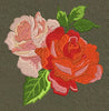 Rose Multi Colour Embroidery Design