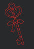 Ornate Key Ribbon Embroidery Design