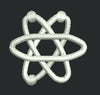 Atomic Star Embroidery Design